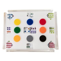 Train mexicain — dominos, ensemble de 12 dominos, en acrylique transparent, pour adultes, nouvelle collection