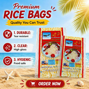 Bolsas de Arroz Premium Directamente de Fábrica, 5, 10, 25, 50 Kilos, Sacos Tejidos de Polipropileno Laminado BOPP para Arroz - Product Image 1