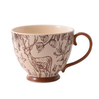 Tasse-Tasse à eau de grande capacité à usage domestique-Tasse à lait en céramique pour couple-Tasse à petit-déjeuner à l'avoine