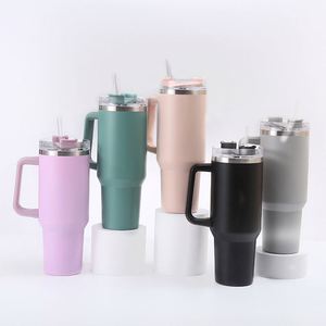 Gobelet de voyage isotherme H1.0 pour voiture, 40 oz, double paroi sous vide, avec couvercle et paille, antidérapant, logo personnalisé ODM - Product Image 3