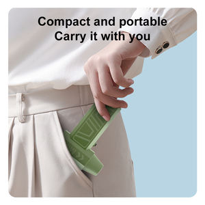 Миниатюрный портативный турбовентилятор зеленого цвета, электрический, высокоэффективный, мощный, для использования на открытом воздухе, в отелях и во время отдыха. - Product Image 5