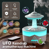 Diffuseur d'arômes électrique à gouttes de pluie à expédition rapide, humidificateur à brume fraîche de 350 ml avec télécommande pour la maison et le bureau