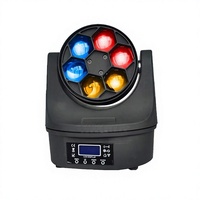 Projecteur LED mobile GBR RGBW 6*12W avec laser à points, contrôle DMX512, IP33 pour éclairage de scène