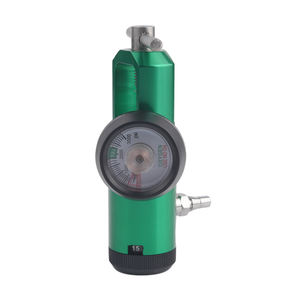 Tıklayın stil tıbbi oksijen regülatörü pirinç kollu 50 PSI O2 regülatörü CGA 870 akar 0-25L/min yeşil oxilador de oxigeno - Product Image 2