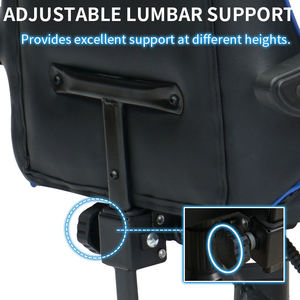 Bon marché, offre personnalisée, fauteuil <span class=keywords><strong>Scorpion</strong></span> Pro en cuir PU noir et bleu pour jeux PC et ordinateur de bureau Gamer - Product Image 6