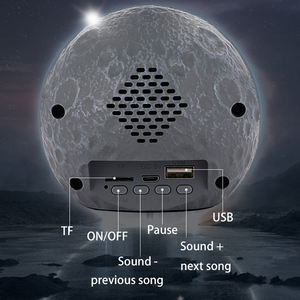 Lámpara de Noche LED RGB con Diseño de Astronauta Levitante Magnético, Lámpara de Ambiente con Reproductor de Música y Altavoz, Lámpara de Mesa para Dormitorio - Product Image 6