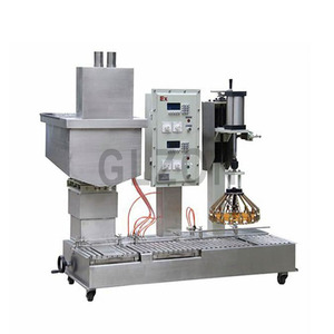 Machine de remplissage quantitative de boîtes d'huile végétale/peinture/résine/durcisseur entièrement automatique avec machine de capsulage 5-30L - Product Image 2