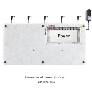 <span class=keywords><strong>Mini</strong></span> pédalier de guitare RPB-1 avec sac de transport en aluminium et plastique durables - Product Image 6