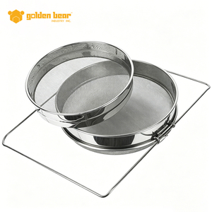 Double Layer <b>Honey</b> Sieve, Food Grade Stainless Steel <b>Honey</b> Strainer - Product Image 1