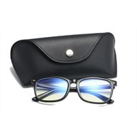 JS RTG001 Étui à lunettes de soleil pliable surdimensionné en cuir de forme irrégulière, personnalisable avec logo, ensemble d'emballage tendance