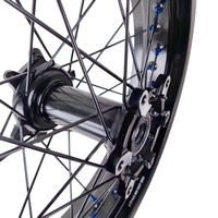 Ensemble de roues Supermoto 17 pouces pour moto électrique tout-terrain haute puissance 17x3.5 17x3.0, moyeux en aluminium CNC, pièces de conversion Motard pour la course