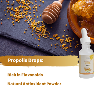 Extrait de propolis d'abeille de haute qualité en gros sous marque privée, gouttes liquides en suspension, complément alimentaire antioxydant à bon prix - Product Image 4