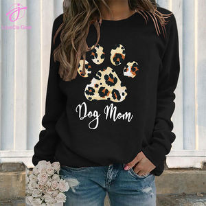 Loveda alta qualità personalizzato donna <span class=keywords><strong>cane</strong></span> mamma stampa Pullover Casual <span class=keywords><strong>felpa</strong></span> - Product Image 2
