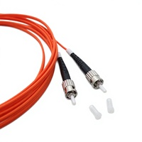Câble de raccordement en fibre optique multimode duplex OEM ST-ST, conducteur en cuivre, isolation/gaine en PVC, 50/125 m, qualité télécom