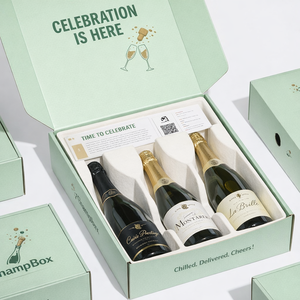 Caja de Embalaje de Cartón Corrugado Tipo B y E para Bebidas de Champán, Personalizable para Comercio Electrónico, Plegable, Venta al Por Mayor - Product Image 5