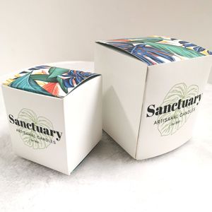 Boîte à bougie de luxe avec logo de marque en gros et impression de feuille d'or Boîte d'emballage personnalisée de pot de bougie de luxe - Product Image 6