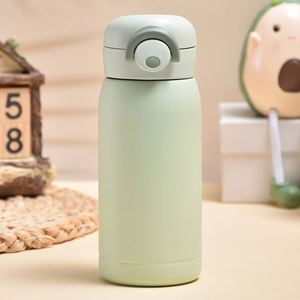Bouteilles d'eau isothermes portables en acier inoxydable 304, couleurs minimalistes, 200 ml et 350 ml, pour enfants - Product Image 3
