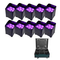 Control Remoto Inalámbrico Wi-Fi DMX, Lámpara de Escenario LED Portátil con Batería, Efecto de Luz Par
