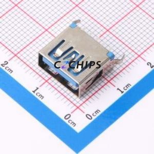 HC-USB3.0-L115-WP USB Connector Through hole Component (THT) Connector Type-A USB 3.0 Female Through Hole - Product Image 1