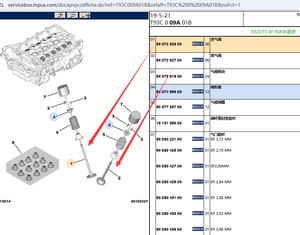 Kit de soupapes d'admission et d'échappement moteur OE 9807292780 9807292680 208 pour Peugeot 308 408 2008 Citroen C3 C4 <span class=keywords><strong>DS3</strong></span> DS4 1.2T - Product Image 2