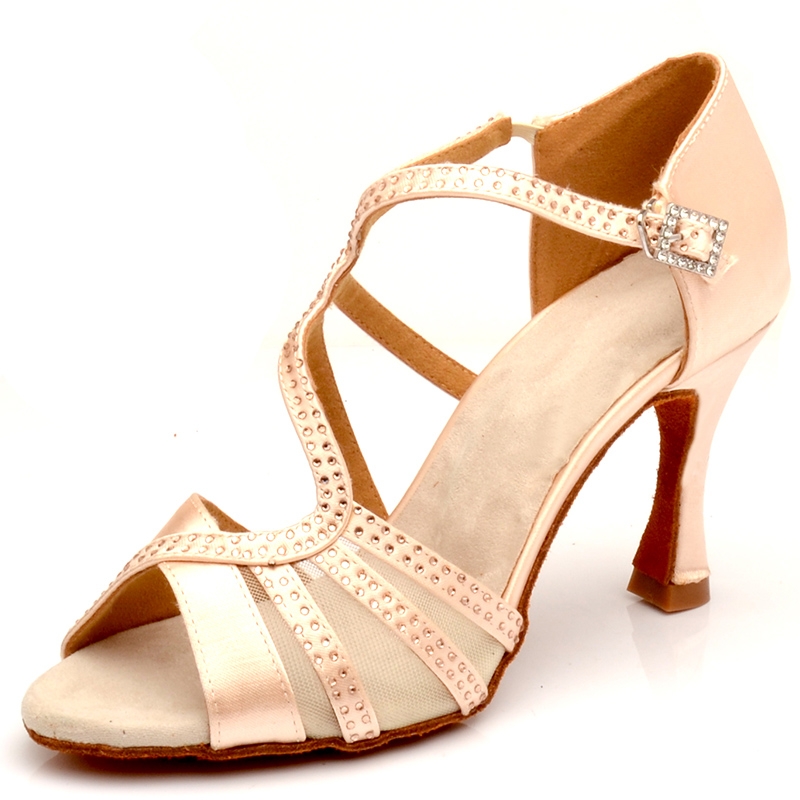 Women Latin Dance Shoes High Top Bachata Salsa Ballroom Dancing Shoes for Party