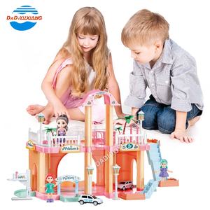 Enfants Villa Château Assembler Princesse Fille Playhouse Cadeau, <span class=keywords><strong>Maison</strong></span> De Poupée En Plastique <span class=keywords><strong>Dreamhouse</strong></span> Meubles Préscolaire Filles Enfants Jouet - Product Image 3