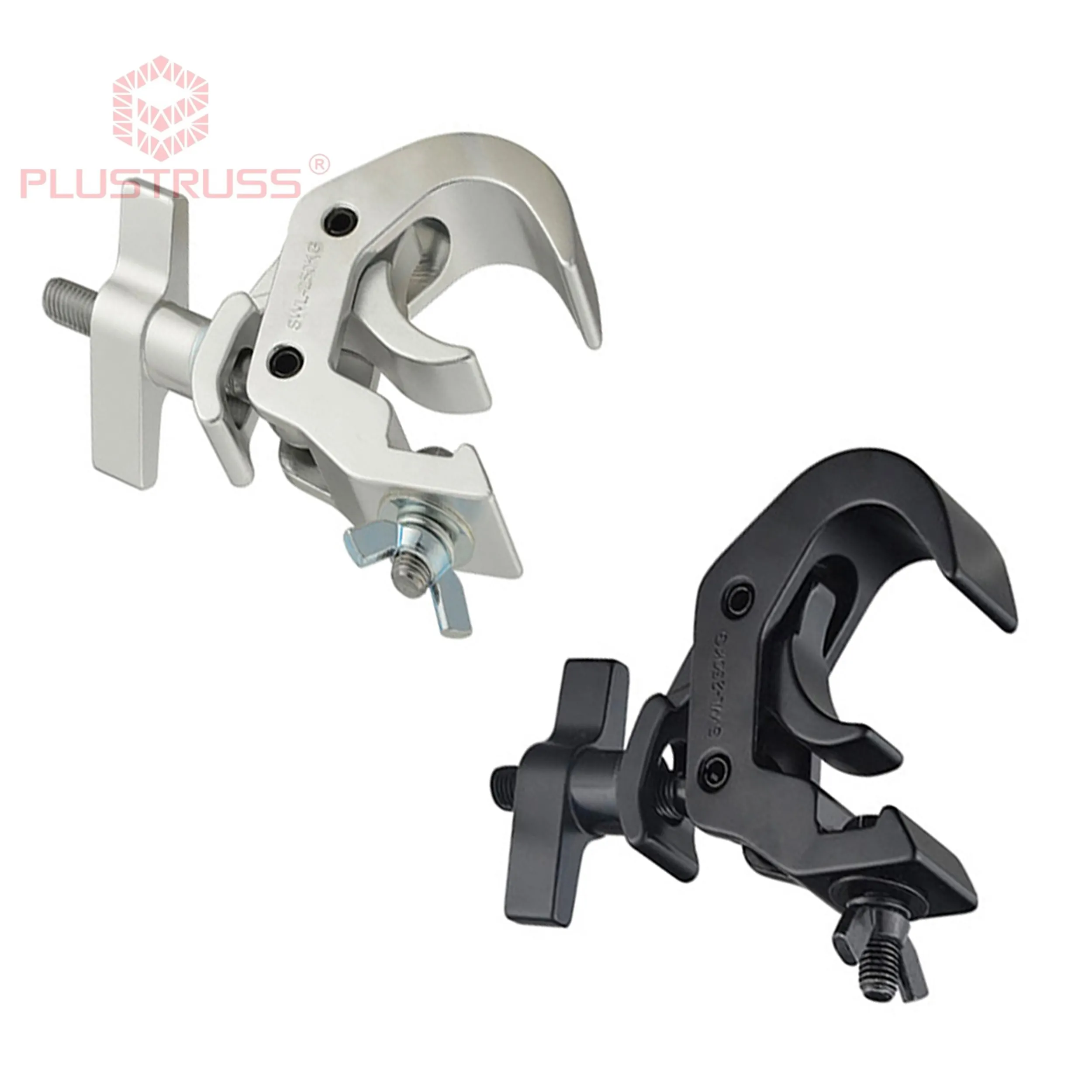 Tube 48-51mm Load 250kg Pipe Clamp Truss Hook Aluminum Stage Lighting Truss Clamp Hook Quick Rig Clamp G5005