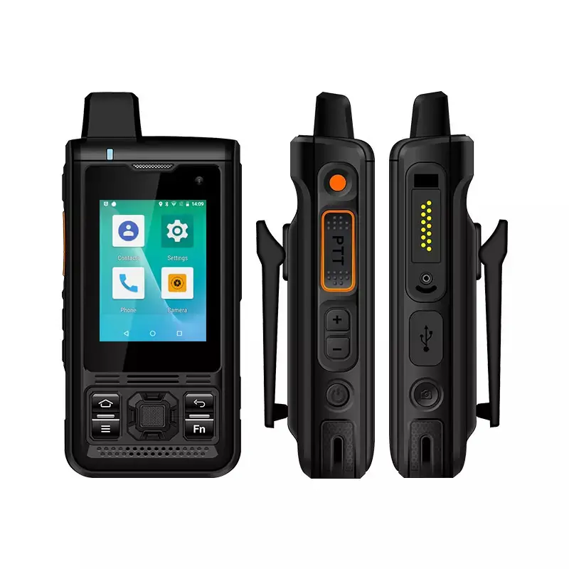 Walkie-talkie B8000 Android, pantalla de 2,4 pulgadas, cinturón, LTE, Batería grande, Radio, teléfonos móviles