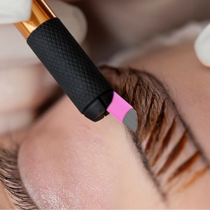 Cartucho de aguja de tatuaje desechable de un solo uso de acero inoxidable 18U para <span class=keywords><strong>Microblading</strong></span> de cejas y maquillaje permanente de labios - Product Image 2