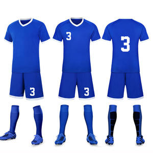 4906 desain disesuaikan dewasa poliester seragam sepak bola Set ODM/OEM olahraga musim panas Jersey celana pendek disesuaikan Logo untuk sepak bola - Product Image 5