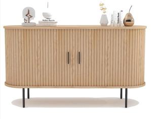 Muebles Escandinavos, Mesa Auxiliar <span class=keywords><strong>de</strong></span> Madera Maciza/Mesa <span class=keywords><strong>de</strong></span> <span class=keywords><strong>Noche</strong></span> con Patas <span class=keywords><strong>de</strong></span> Metal - Product Image 5