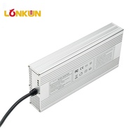 Chargeur de batterie universel Longkun OEM 12V/24V/48V DC portable 5A 8A 10A pour batteries au plomb de moto et de voiture