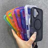 Coque mate givrée 3 en 1 pour iPhone 15 14 13 Pro Max 15 14 Plus avec anneau magnétique intégré, bords ondulés, protection de l'objectif surélevée, fine et précise