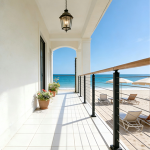 Kit de garde-corps en câble en acier inoxydable haute résistance, facile à assembler, pour la sécurité des zones logistiques - Product Image 2