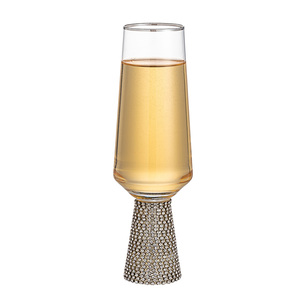 Copa de agua de copa de champán con tachuelas de diamantes de imitación - Product Image 2