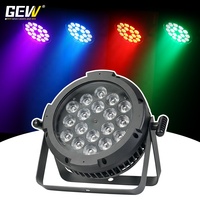 Projecteur LED Par plat et fin DMX512 étanche IP65 pour extérieur, 18x18W RGBWAUV, 18x15W RGBWA, 18x12W RGBW, pour aménagement paysager et hôtels