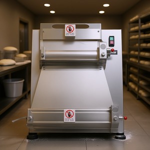 Laminadora de Masa Eléctrica Comercial de 3-16 Pulgadas, Máquina Semiautomática para Pizza y Pasta, Equipo de Panadería de Acero Inoxidable, Modelo D0100X304P6 - Product Image 2