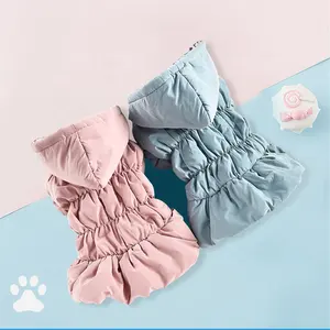 Pakaian untuk anjing empuk tahan air mantel anjing peliharaan pakaian untuk anjing kecil musim dingin hangat hewan peliharaan jaket pakaian anak anjing untuk kucing