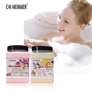 Sel de bain exfoliant pur à la rose et au sel marin avec fleurs de lavande, relaxant, nourrissant, blanchissant la peau, marque privée - Product Image 1