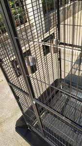 YOELLEN vente en gros 170CM luxe extra grande taille métal noir fer 4 roues perroquet canari ara perruche <span class=keywords><strong>cage</strong></span> à oiseaux pour animaux de compagnie à vendre - Product Image 5