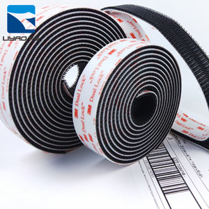 năng chịu nhiệt không đóng lại được tùy chỉnh các bản vá lỗi vải tự dính 3m kép khóa 9448 móc và vòng lặp tab ma thuật băng - Product Image 1