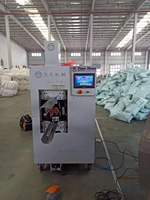 Machine d'emballage de coussins à écran tactile, machine de compression et de roulage, conception mobile avec roulettes pour lits pour animaux de compagnie et lits pour chiens