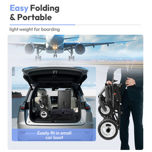 Fauteuil Roulant Électrique Ultra-léger de 9.8 kg avec Batterie au Lithium de 6A. Fabriqué en Alliage d'Aluminium, Il Est Léger et Pliable. - Product Image 6