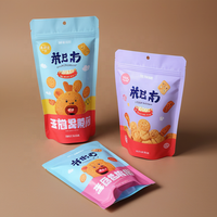 Sachet gonflable en plastique personnalisable pour salades, aliments pour bébés, chewing-gums, sushis, pizzas, lait, aliments pour animaux, croustilles de pommes de terre