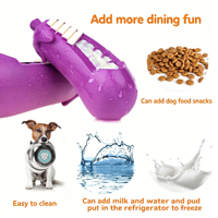 Jouets pour chiens en caoutchouc naturel en forme d'aubergine, indestructibles et résistants, pour mâcheurs agressifs, avec distributeur de friandises, autres