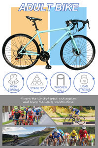 2022 MTBGOO Fábrica Barata 700C Bicicleta de Carretera de <span class=keywords><strong>Gravel</strong></span> de Aleación de Aluminio 21 Velocidades Freno de Disco - Product Image 5