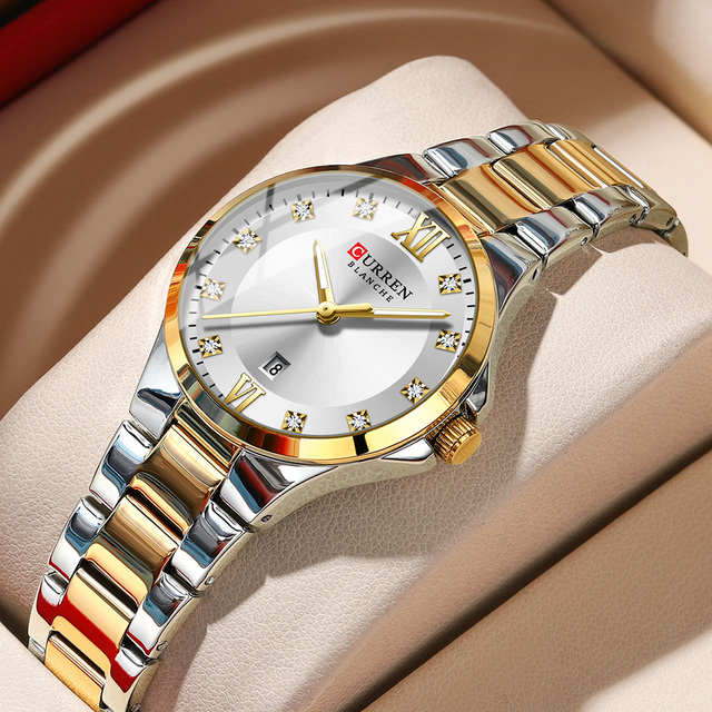 Curren 9107 Luxury Fashion Watch for Women Original Quartz Women's Watches Waterproof Stainless Steel Elegant Ladies Wristwatch