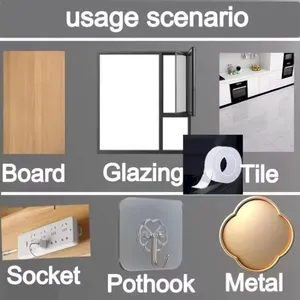 Cinta Adhesiva Nano Transparente de Doble Cara en Rollo, Impermeable, Acrílica, para Mascotas, 1m 2m, Venta al por Mayor - Product Image 4