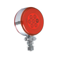 12V 24V LED feux arrière de remorque 3 pouces rond Double face rouge ambre camion feux de recul feu de position