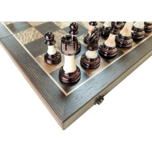 Jeu <span class=keywords><strong>d</strong></span>'échecs en <span class=keywords><strong>bois</strong></span> pliable avec boîte – Échecs de luxe grand format pour enfants – Pièces <span class=keywords><strong>d</strong></span>'échecs écologiques de haute qualité - Product Image 6